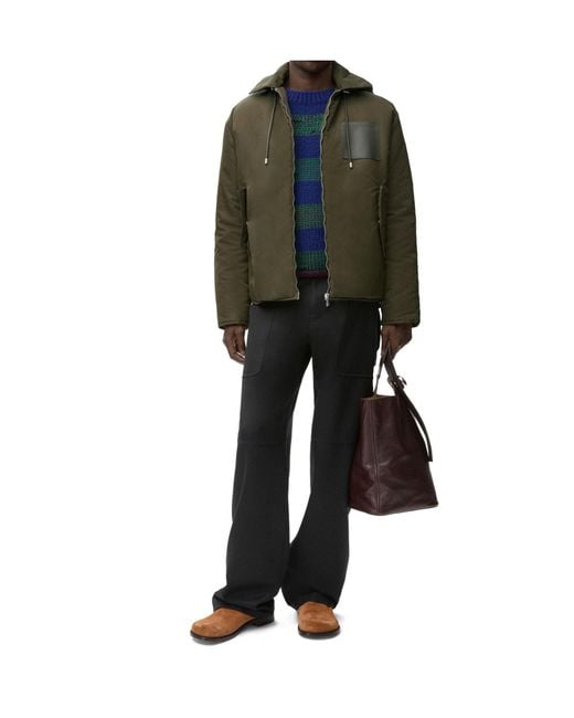 Loewe Green Hooded Jacket for men