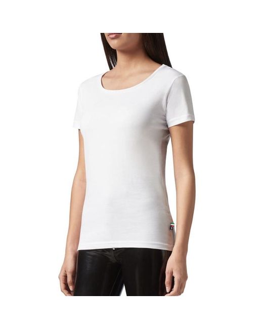 Philipp Plein White Logo Details T-Shirt