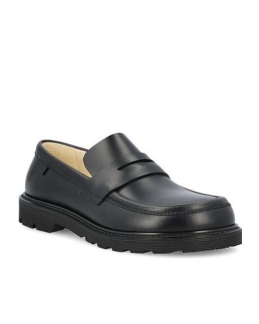 Loewe Black Round-Toe Slip-On Loafers