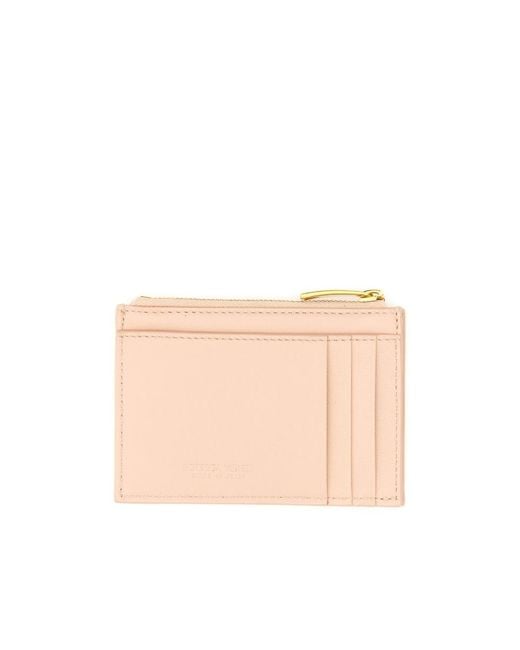 Bottega Veneta Natural Cassette Zipped Wallet
