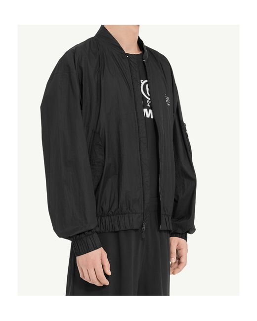 MM6 MAISON MARGIELA X SALOMON Black Waterproof Jacket for men