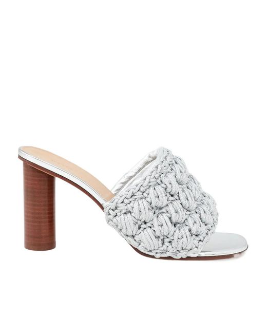 J.W. Anderson White 90Mm Braided Heeled Sandals