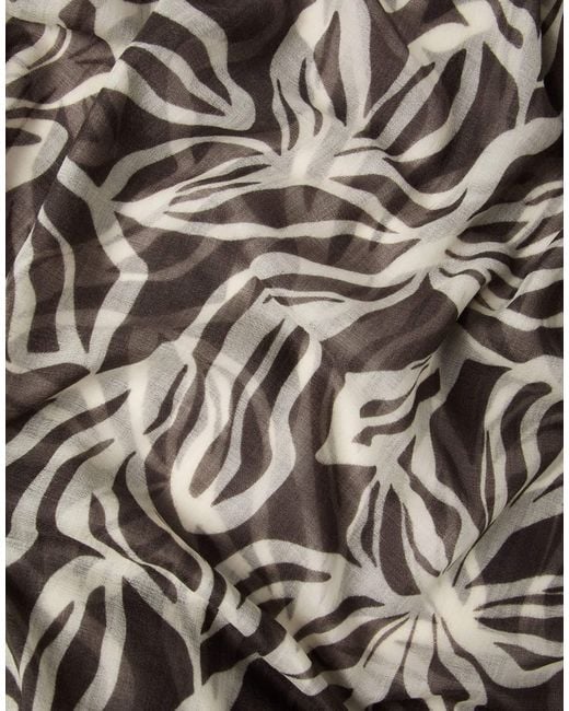 Brunello Cucinelli Multicolor Floral-Print Scarf