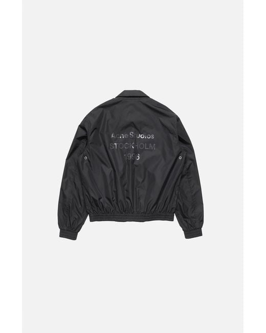 Acne Black Lightweight Nylon Jacket for men