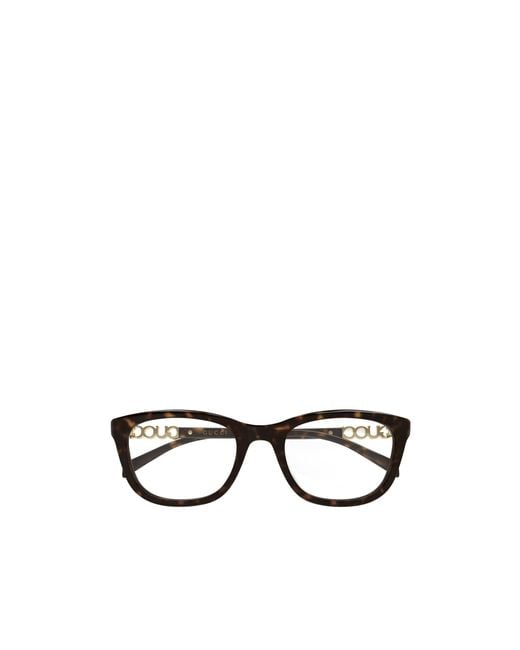 Gucci White Eyewear Rectangle Frame Glasses