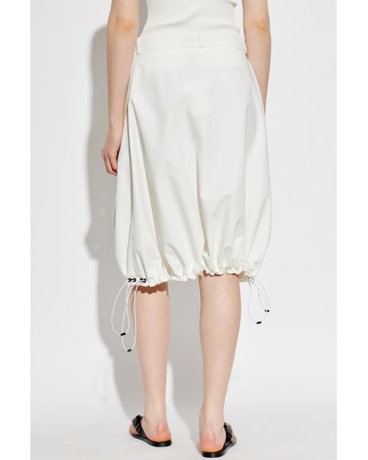 Coperni White Tailored Balloon Skirt