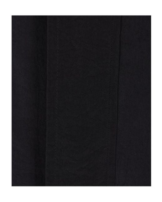 Yohji Yamamoto Black Hooded Zip Coat