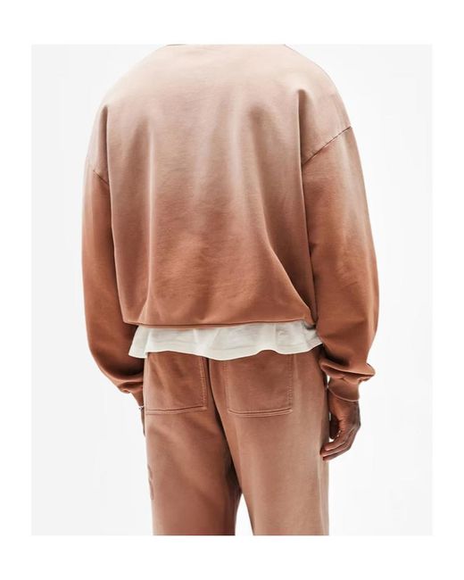 Represent Brown Owners Club Henley Sweatshirt for men
