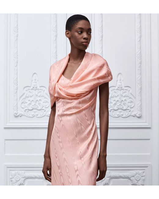 Dior Pink Mid-Length Asymmetrical Dress