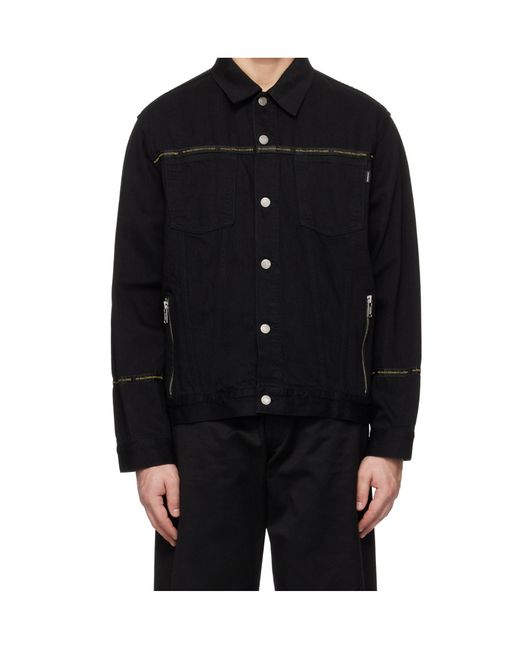 Undercover Black Pocket Denim Jacket for men