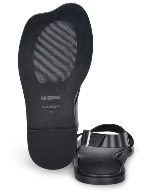 Alohas Black Nalu Flat Sandals