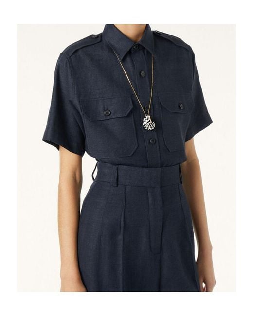 Loro Piana Blue Neo Annalisa Shirt