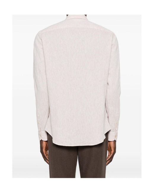 Emporio Armani Pink Long-Sleeve Shirt for men