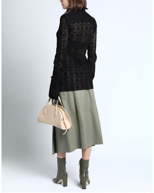 Sportmax Black Solid Color Knitted Shirt