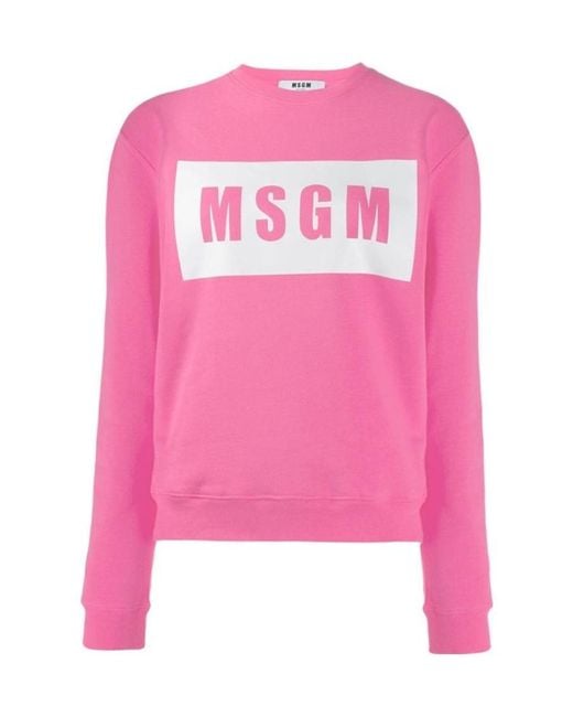 MSGM Pink Logo Sweater
