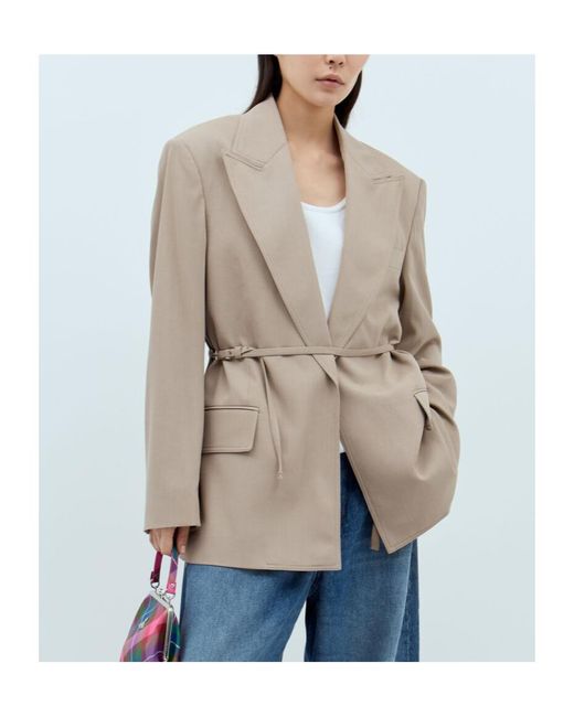 Acne Natural Jador Relaxed Fit Blazer