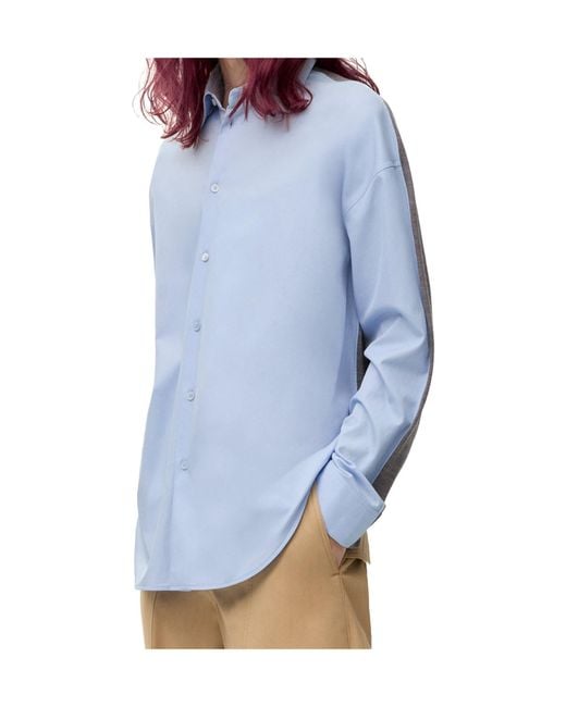 Loewe Blue Hybrid Shirt for men