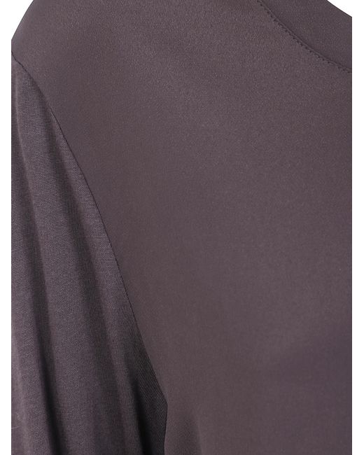 Seventy Purple Jersey Crepe Round Neck Sweater