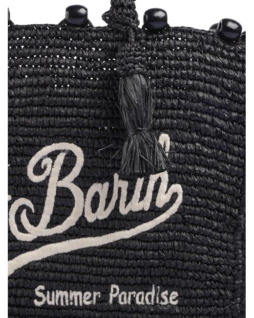 Mc2 Saint Barth Black Colette Bead-Embellished Shoulder Bag