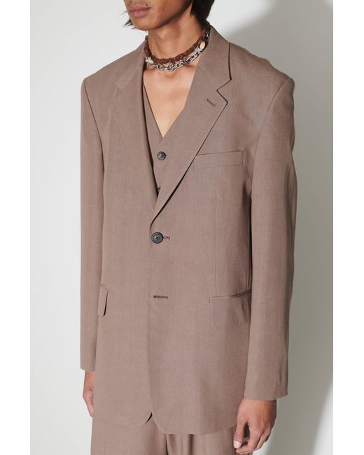 Our Legacy Brown Single-Breasted Blazer for men