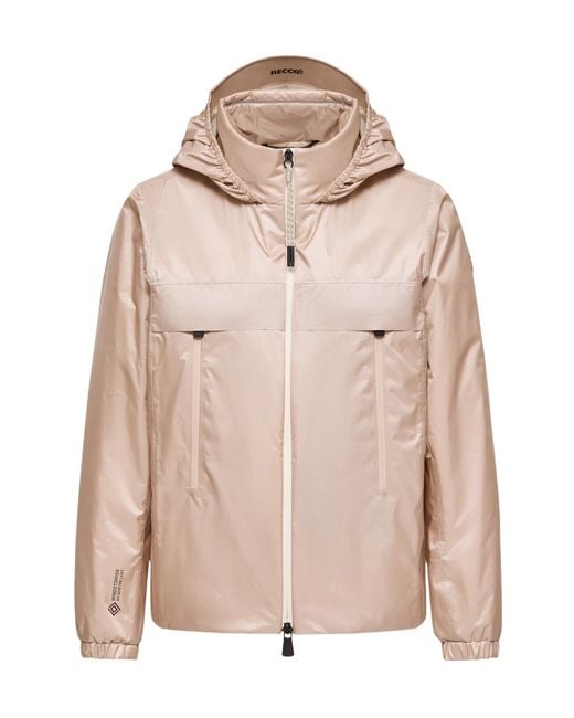 Moncler Natural Fergana Windstopper Hooded Short Down Jacket