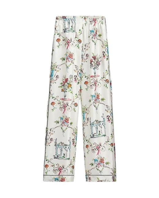 Dior White Pantalon Iviera