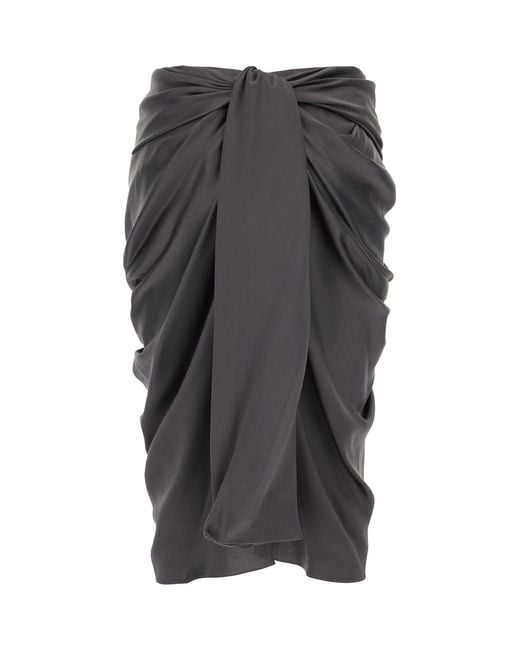 Chloé Gray Midi Skirts