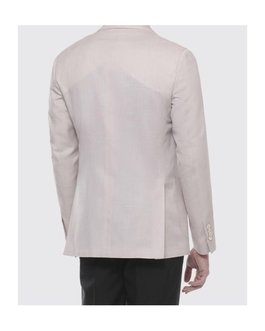 Lardini Gray Single-Breasted Blazer for men