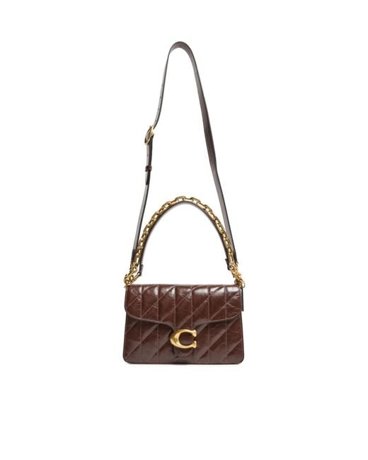 COACH Brown Chain Tabby Shoulder Bag