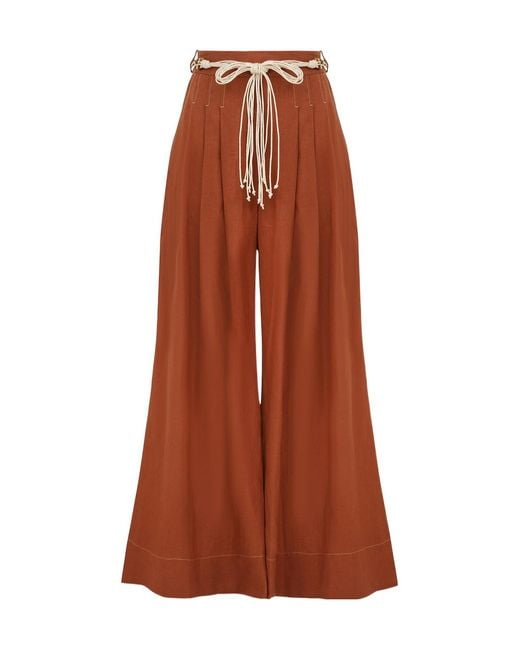 Zimmermann Brown Tie-Fastening Trousers