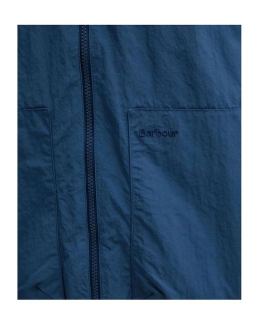 Barbour Blue Hooded Jacket for men