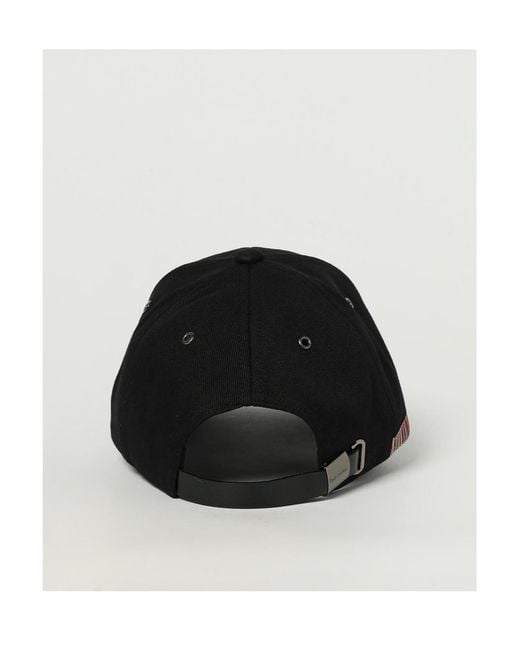 Paul Smith Black Patch-Detail Baseball Cap for men