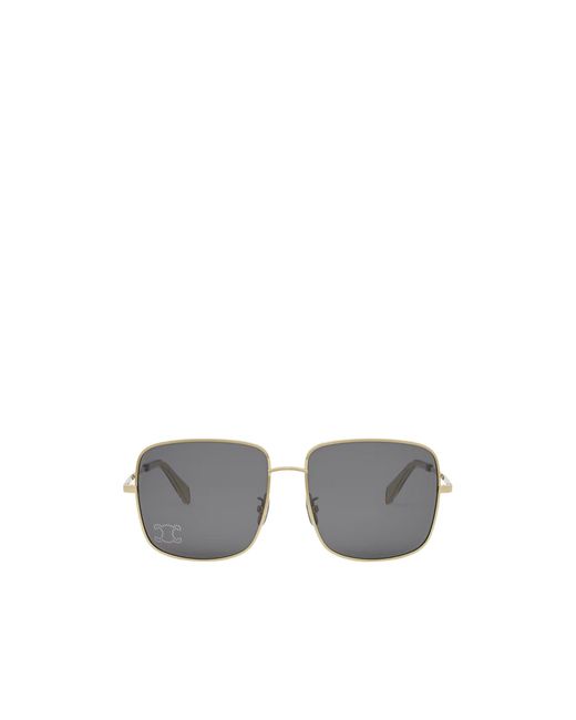 Céline White Square Frame Sunglasses