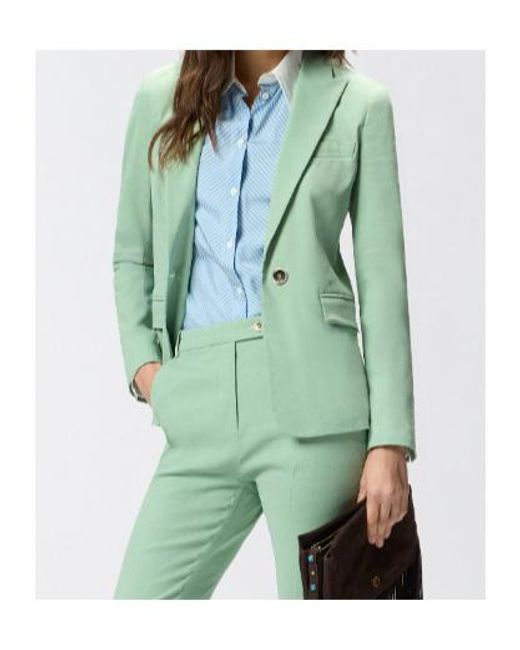Pinko Green Button Blazer