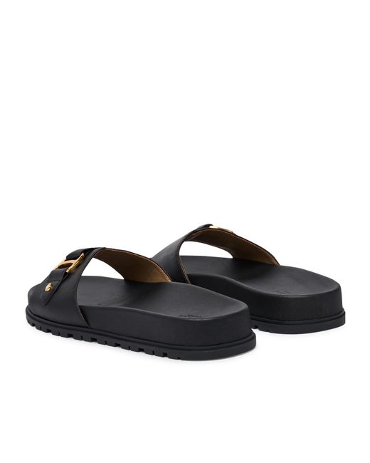 Ralph Lauren Multicolor Lauren Tasha Buckle Slide Sandals