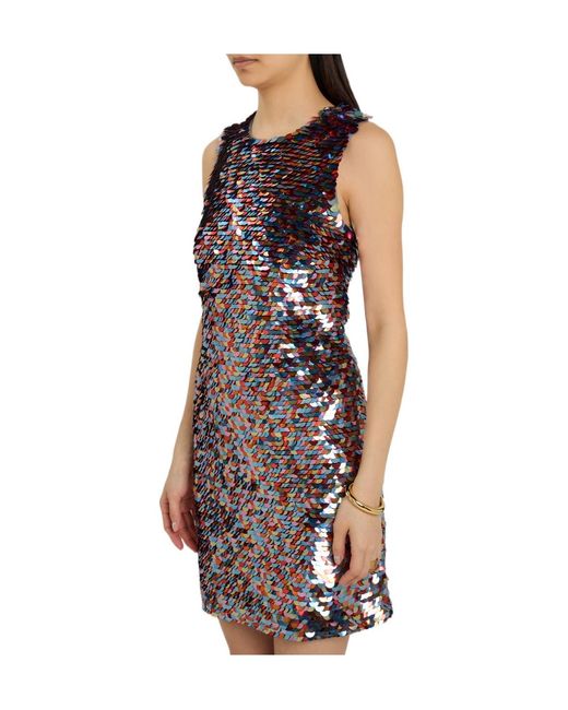 J.W. Anderson Purple Sequined Mini Dress
