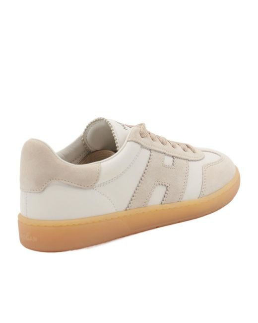 Hogan White Cool Panelled Low-Top Sneakers