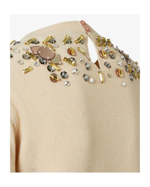Fendi Natural Wool And Cashmere Sweater