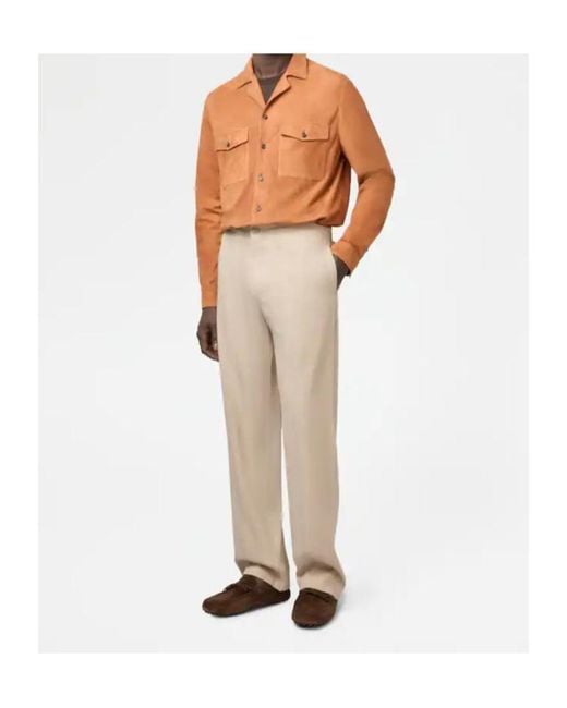 Tod's Natural Coulisse Drawstring Trousers for men