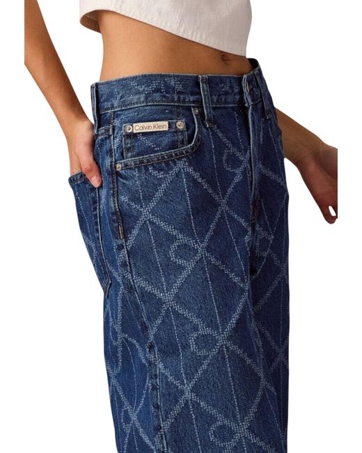 Calvin Klein Blue Belt Loop Jeans