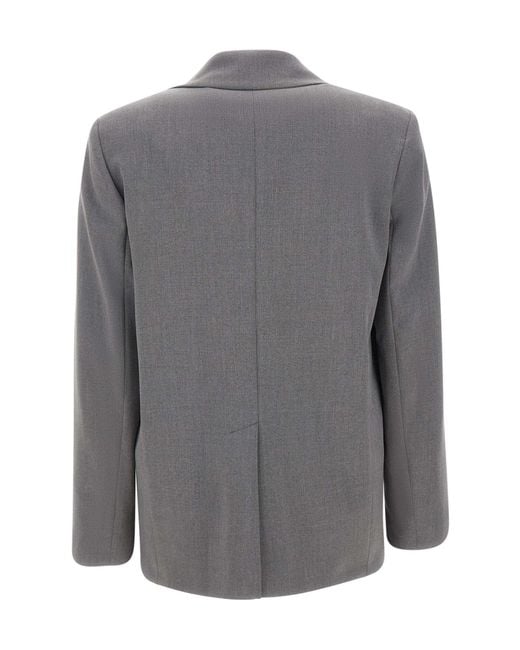 Kaos Gray Single-Breasted Blazer