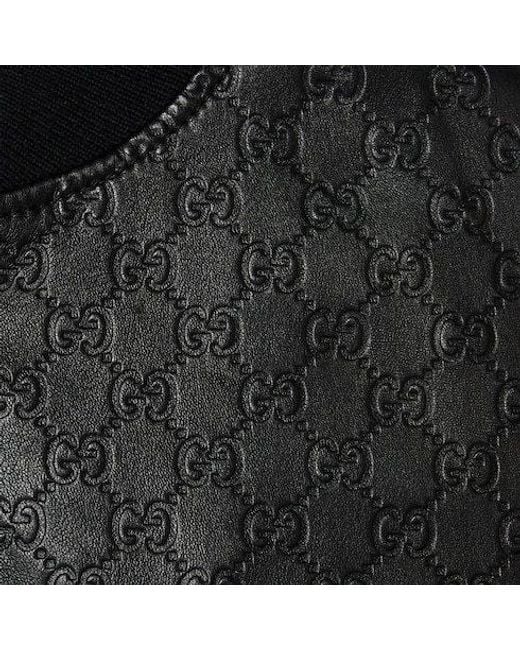 Gucci Black Monogrammed Zip-Up Jacket for men