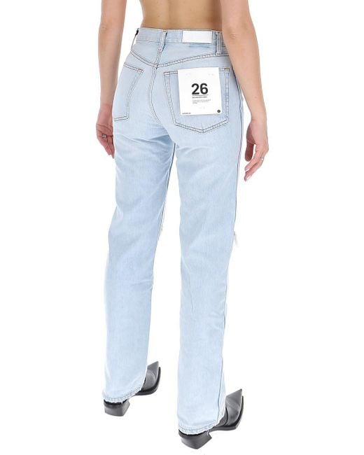 Re/done Blue '90S Bleached High-Rise Jeans