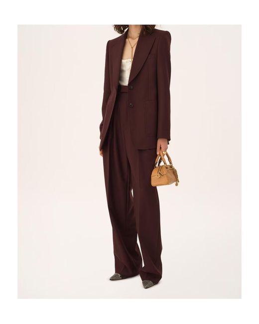 Chloé Purple Chloé Single-Breasted Blazer