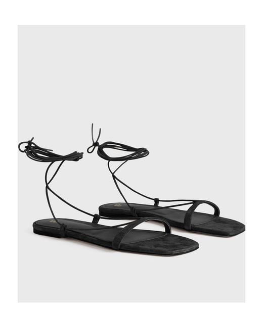 Totême White Totême Sqaure Toe Sandals