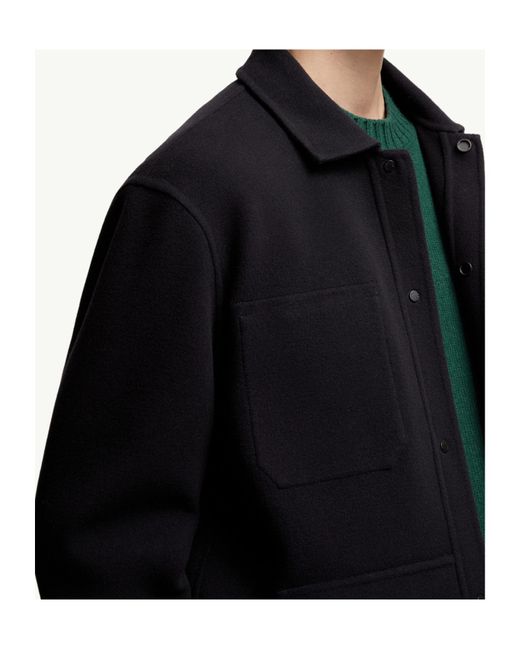 Moncler Blue Tagnit Reversible Shirt Jacket for men