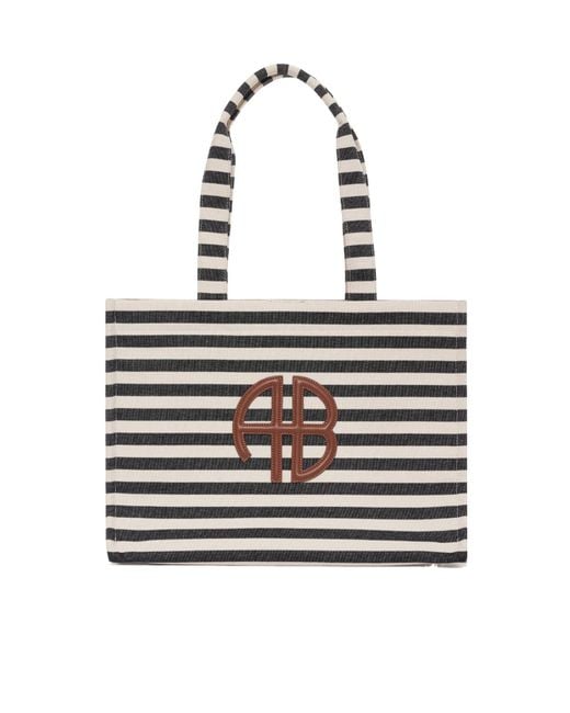 Anine Bing White Lara Tote Bag