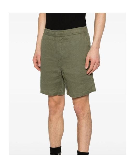 Samsøe & Samsøe Green Elastic Waist Shorts for men