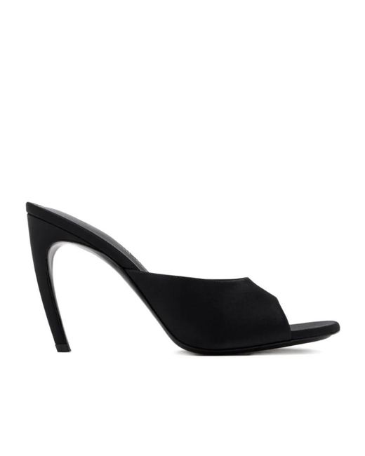 The Attico Black Betta Stiletto Mules