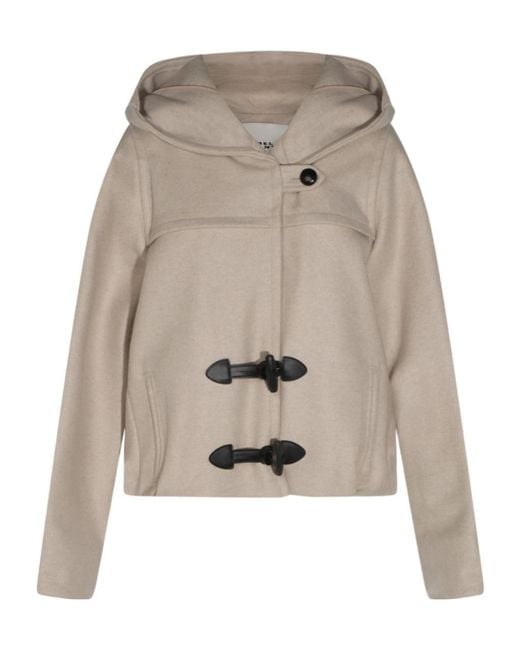 Isabel Marant Gray Isabel Marant Étoile Toggle Hooded Jacket